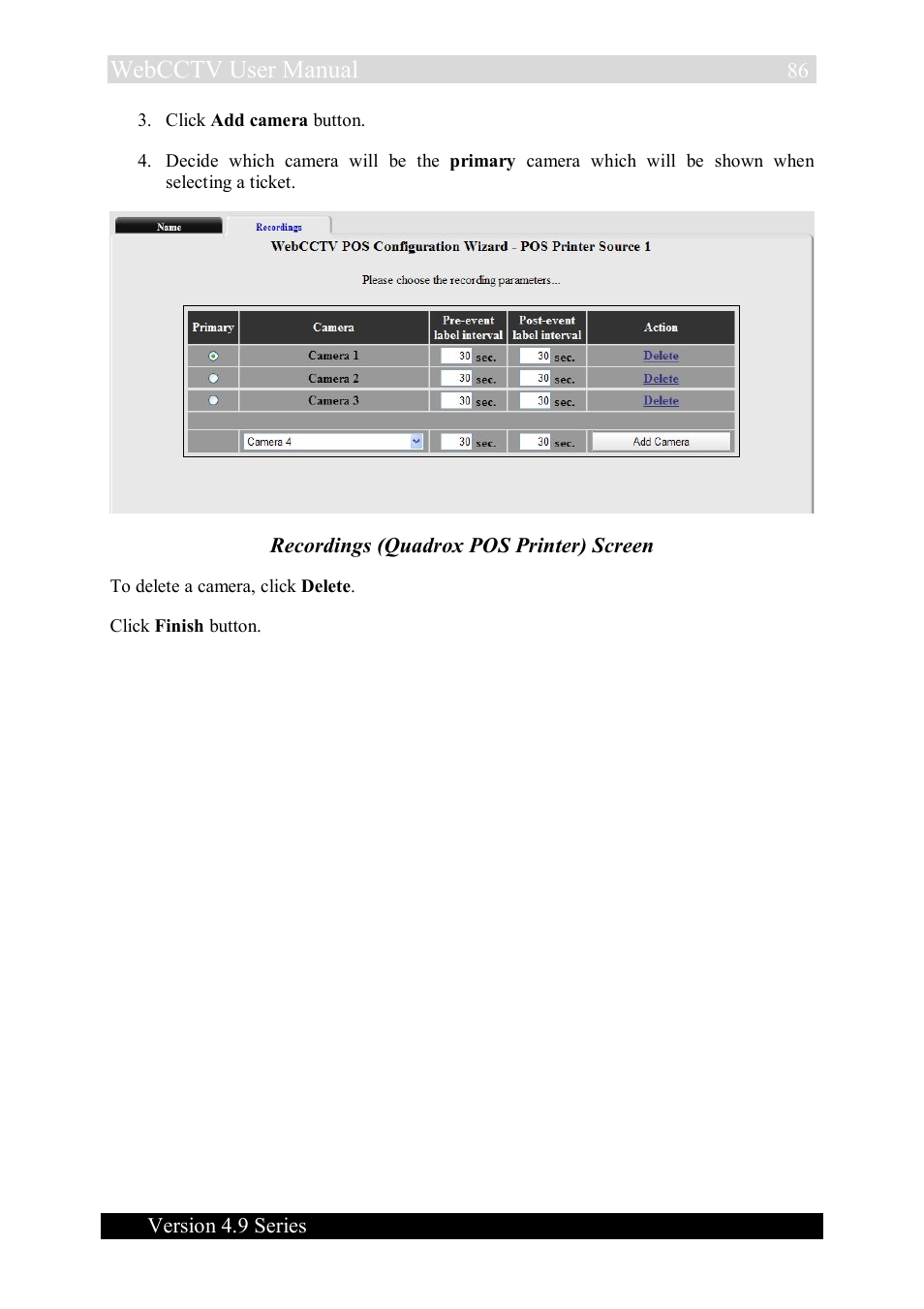 Webcctv user manual | Quadrox WebCCTV User Manual User Manual | Page 86 / 170