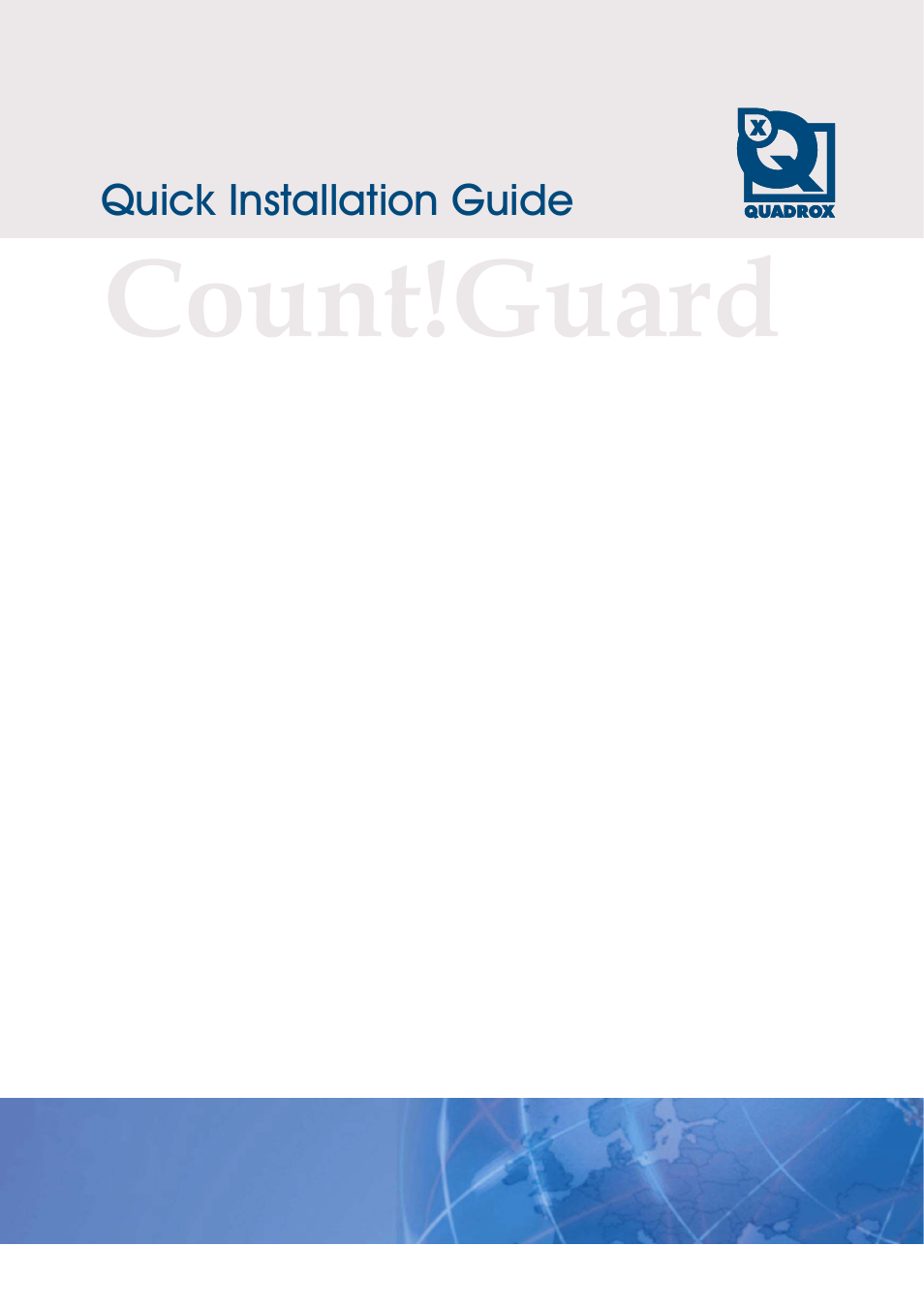 Quadrox Count-Guard Installation Manual User Manual | 3 pages