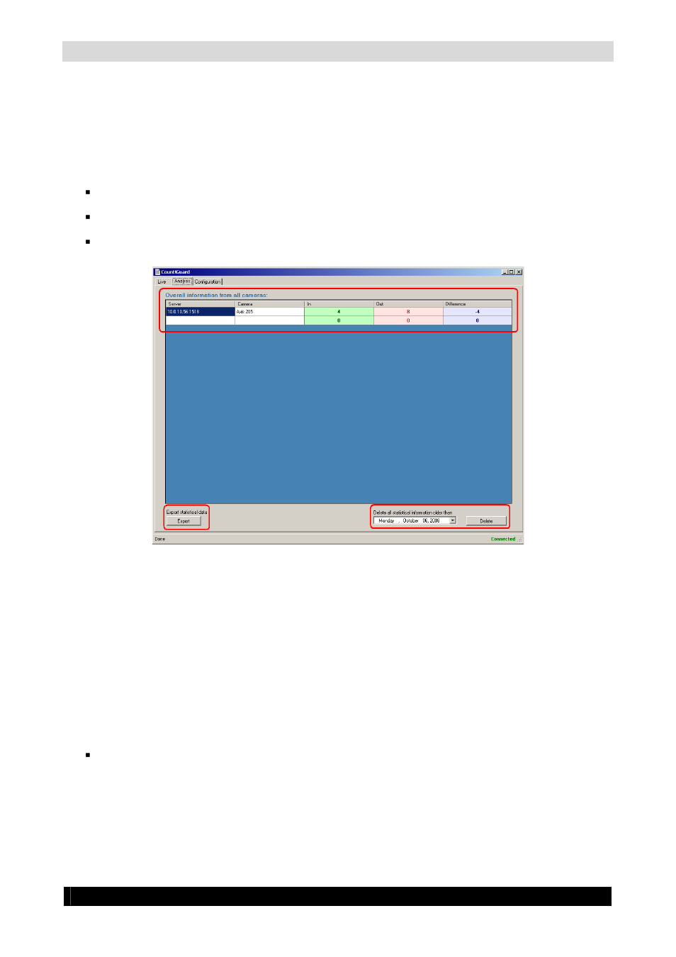 2 analysis, 1 overall information, 2 delete statistical information | Count!guard manual 42 | Quadrox Count-Guard User Manual User Manual | Page 42 / 48