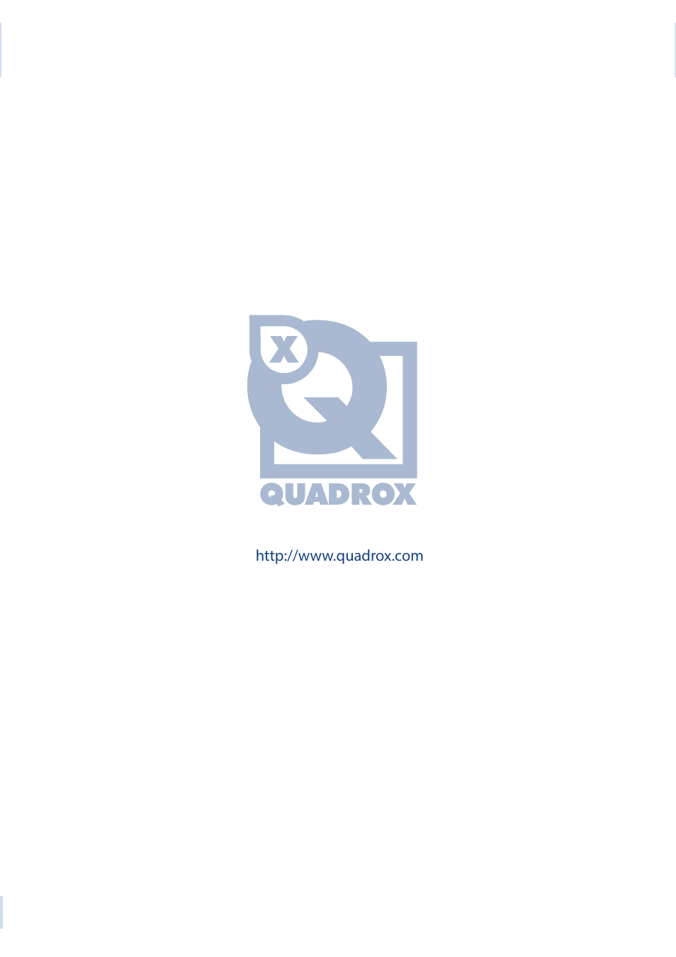 Quadrox Fast-Touch Video Browser User Manual | Page 21 / 21