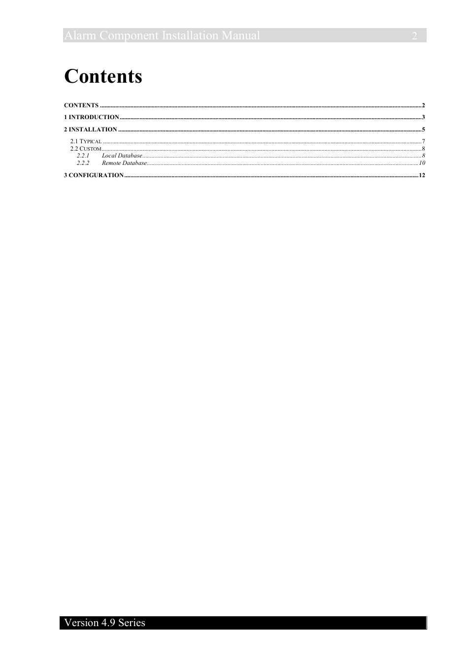 Quadrox Alarm Component User Manual | Page 2 / 12