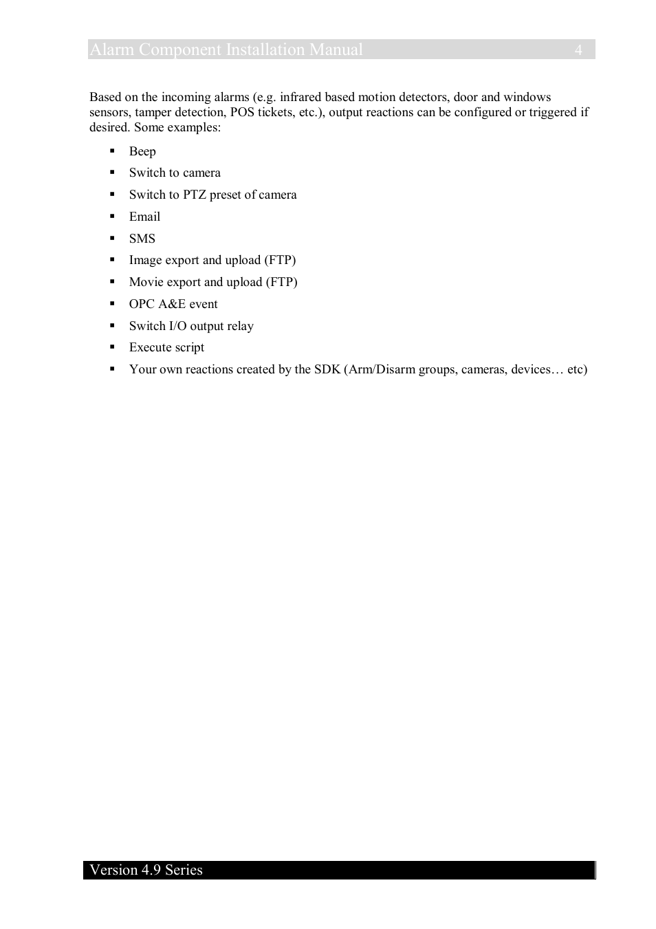 Alarm component installation manual | Quadrox Alarm Component User Manual | Page 4 / 12