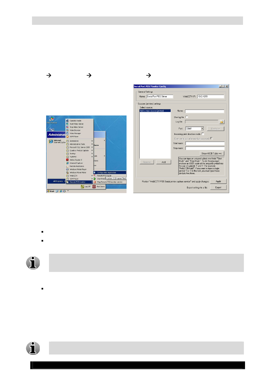 2 configuration, Serial port pos user & installation manual | Quadrox Remote POS User Manual | Page 13 / 28