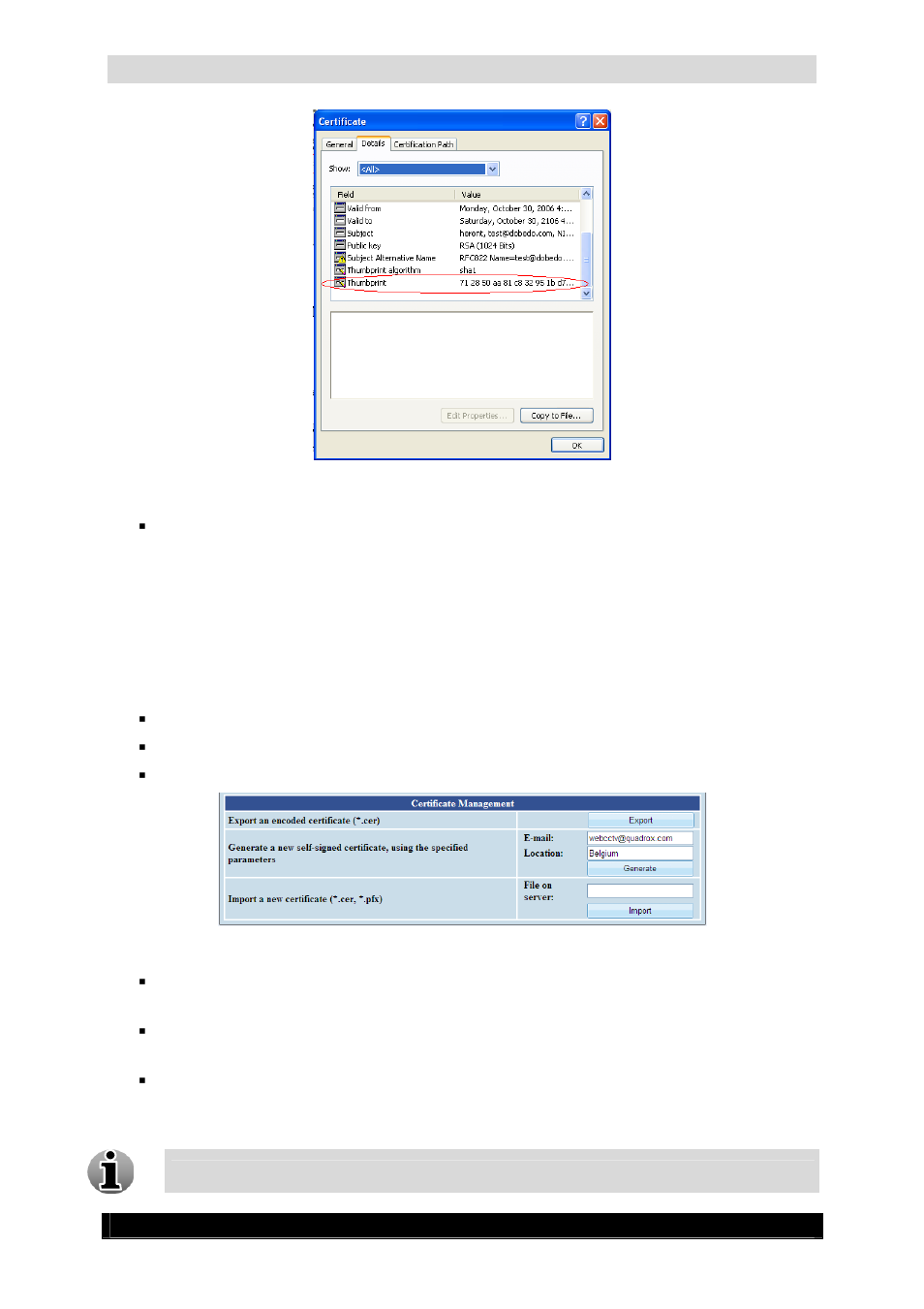 Video authentication manual | Quadrox Video Authentication User Manual | Page 11 / 21