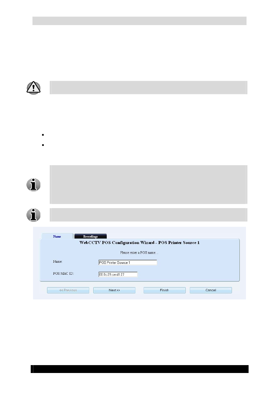 2 configure pos device, 1 name, Configure pos device | Name, Quadrox pos printer user & installation manual | Quadrox POS Printer User Manual | Page 19 / 27
