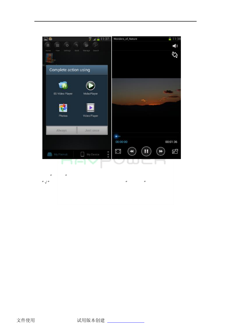 RAVPower RP-WD02 for Android User Manual | Page 5 / 11