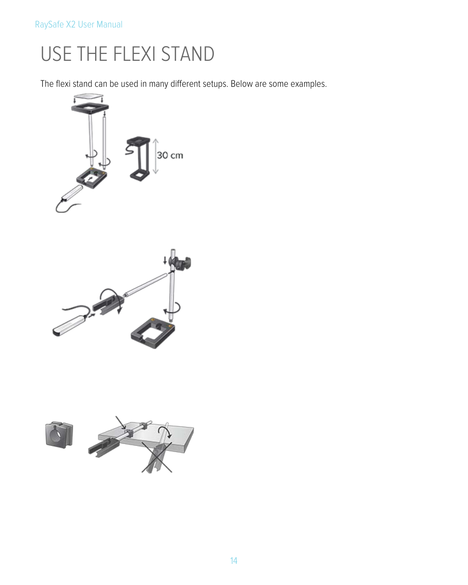 Use the flexi stand | RaySafe X2 Manual User Manual | Page 14 / 51