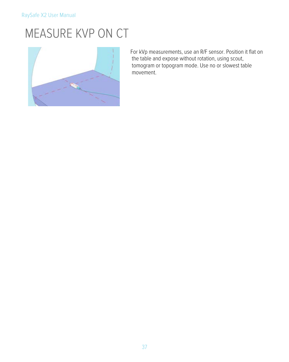 Measure kvp on ct | RaySafe X2 Manual User Manual | Page 37 / 51