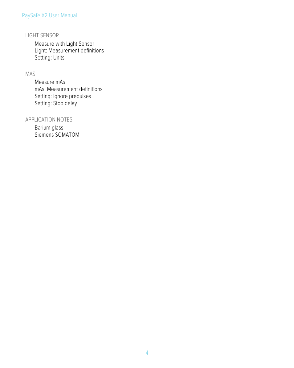 RaySafe X2 Manual User Manual | Page 4 / 51