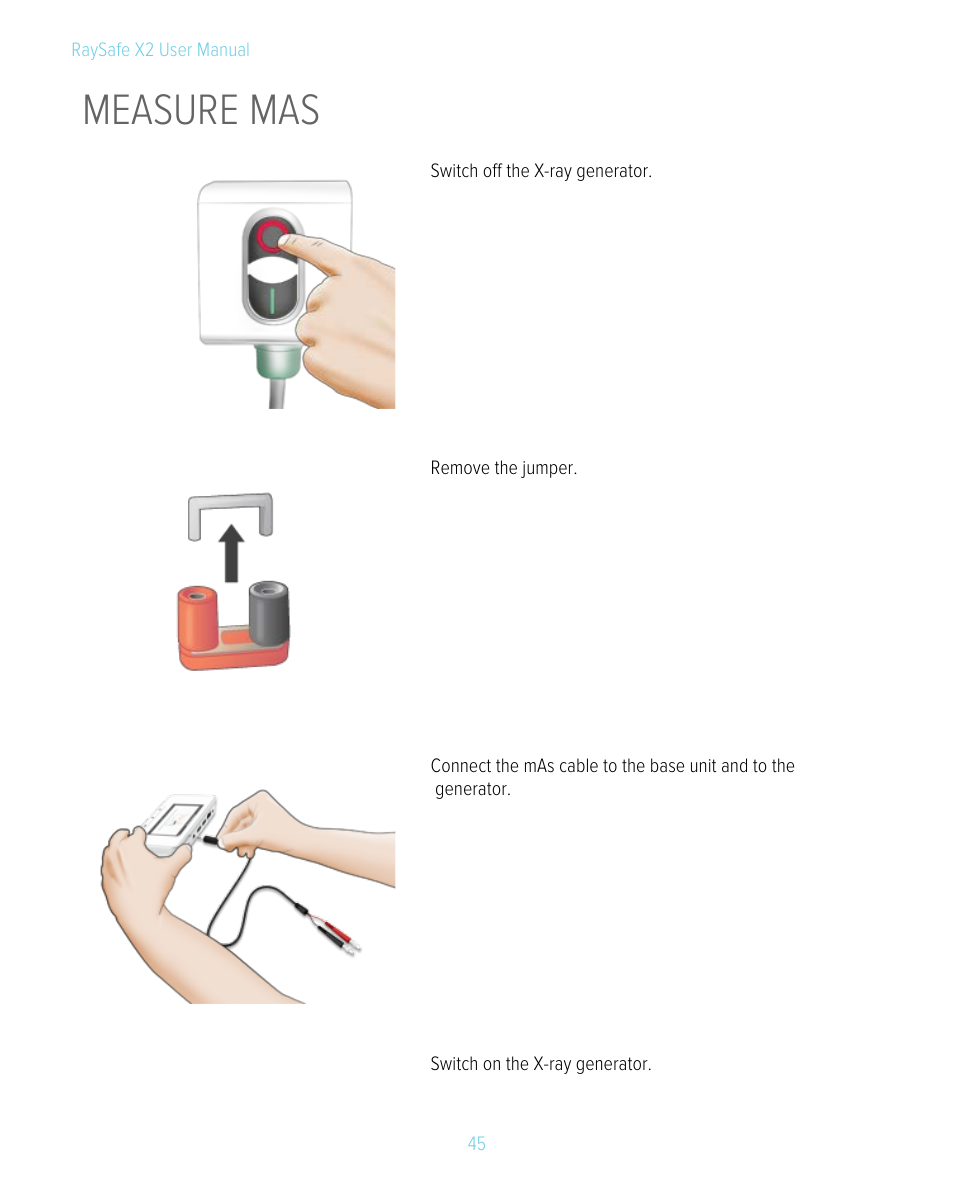 Measure mas | RaySafe X2 Manual User Manual | Page 45 / 51