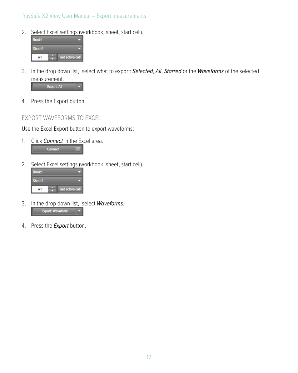 RaySafe X2 View User Manual | Page 12 / 18
