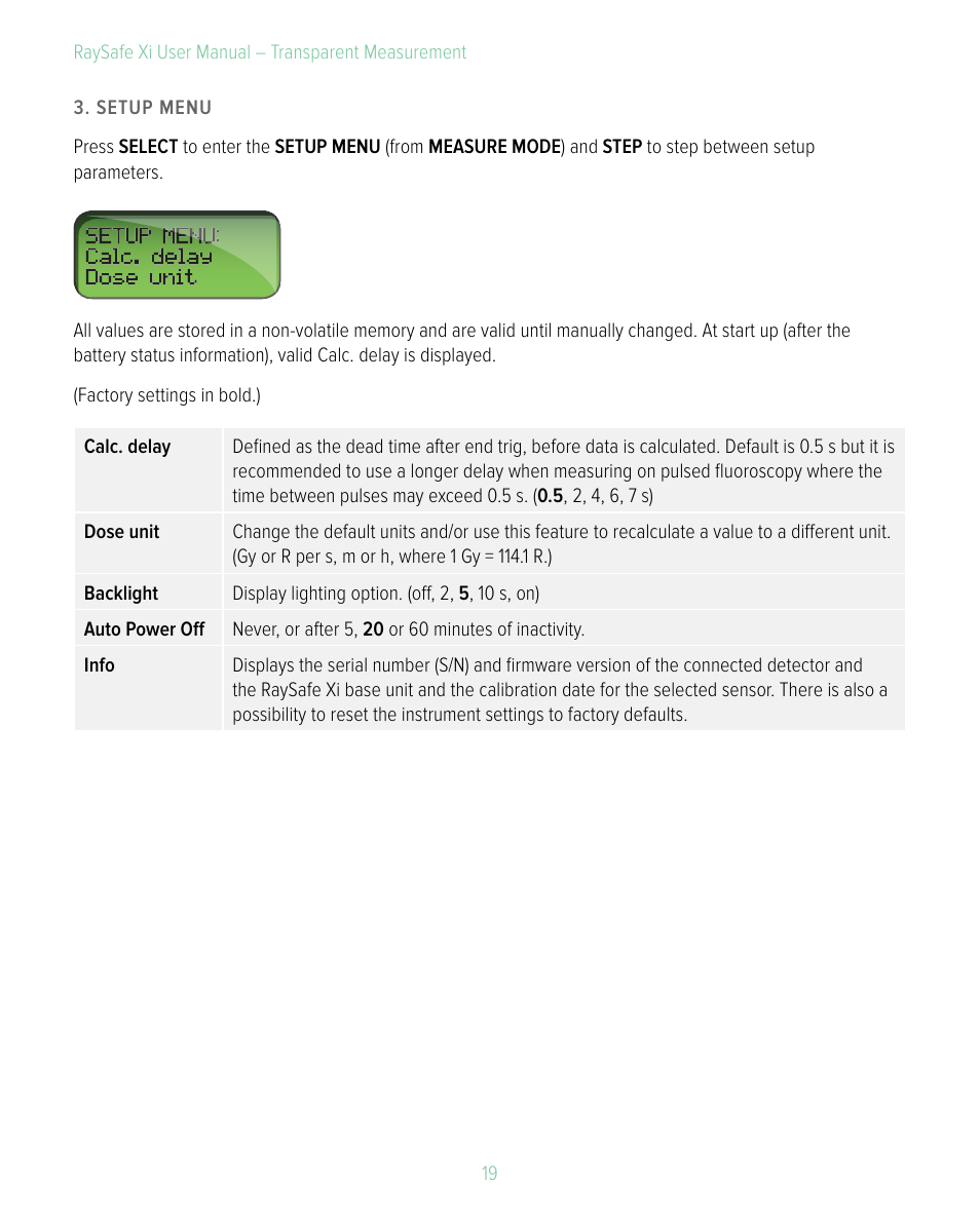 RaySafe Xi User Manual | Page 19 / 49