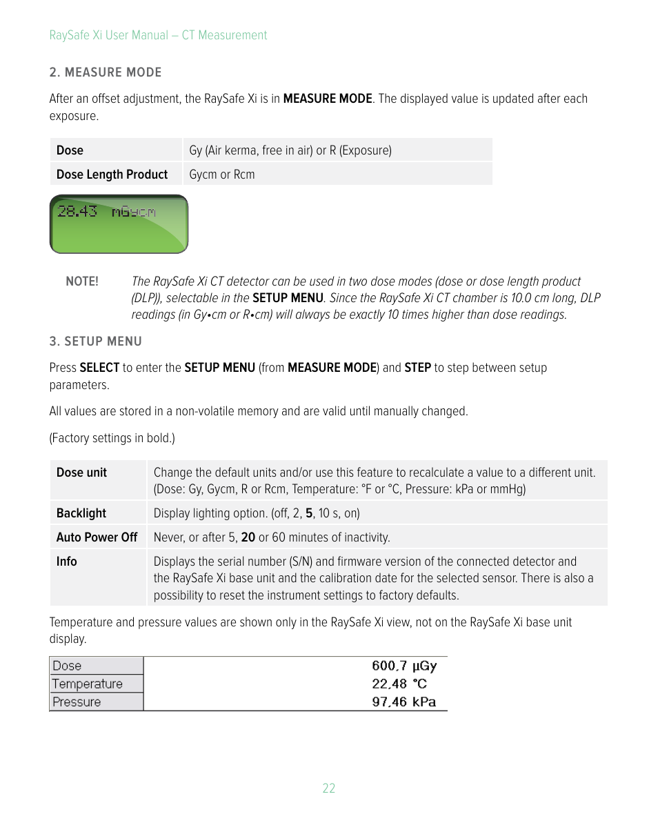 RaySafe Xi User Manual | Page 22 / 49