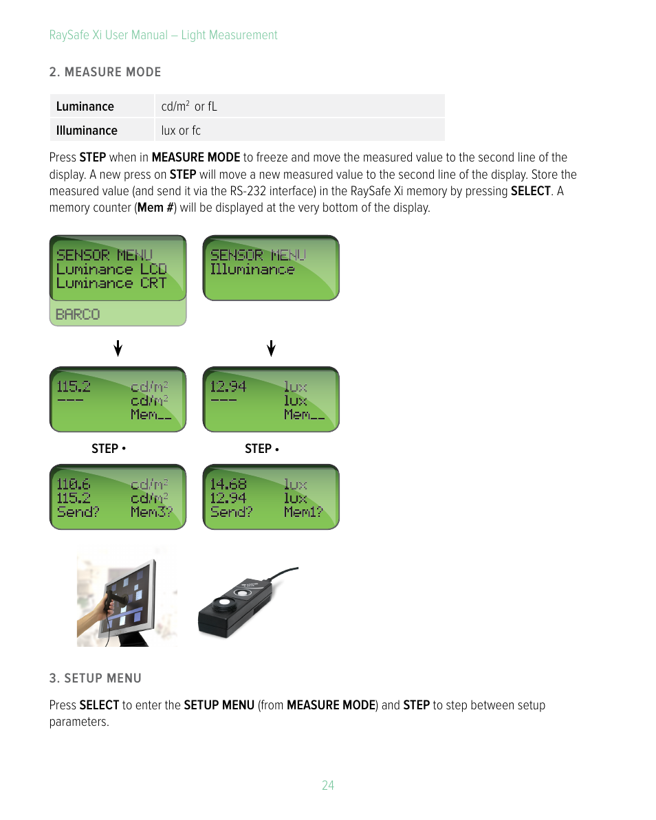 RaySafe Xi User Manual | Page 24 / 49