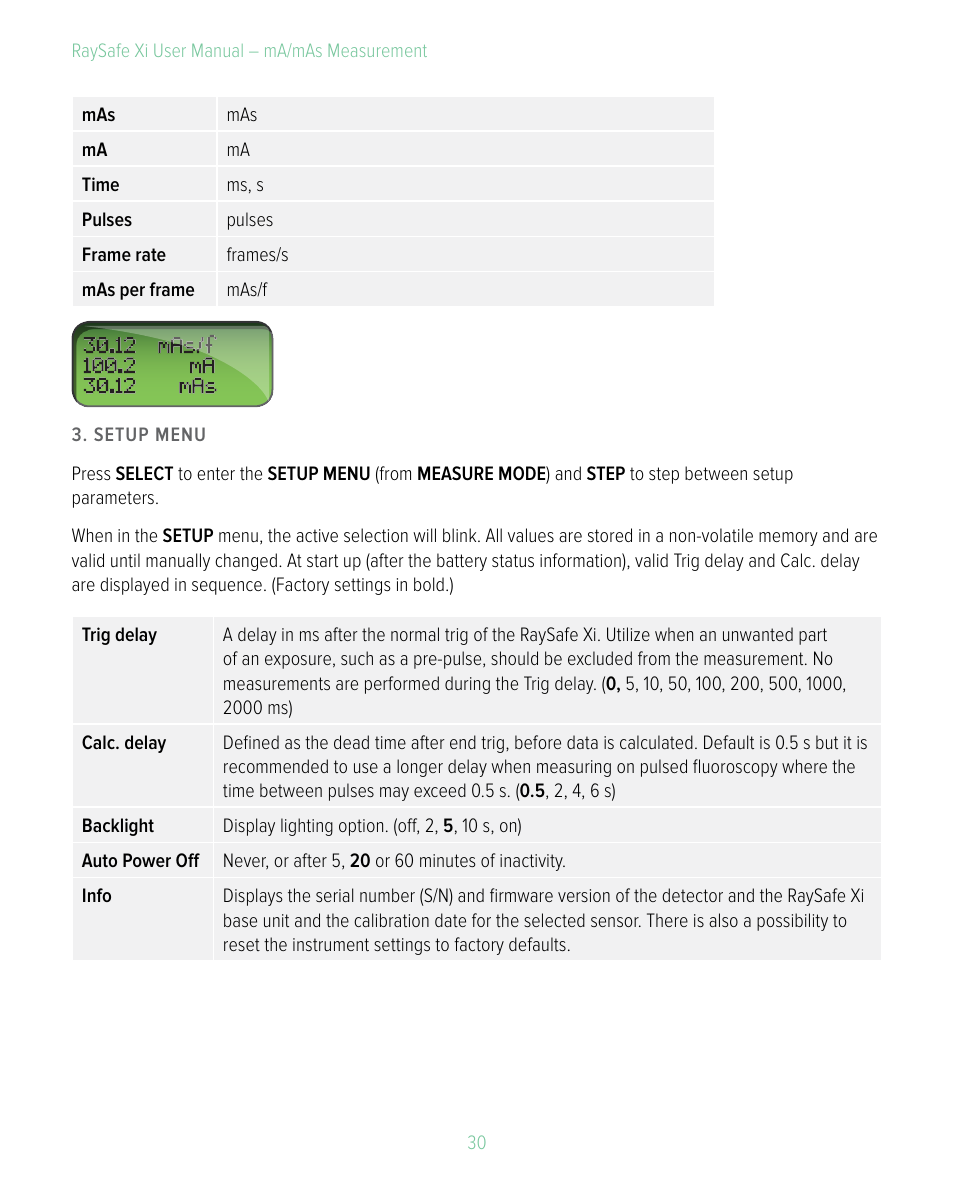 RaySafe Xi User Manual | Page 30 / 49