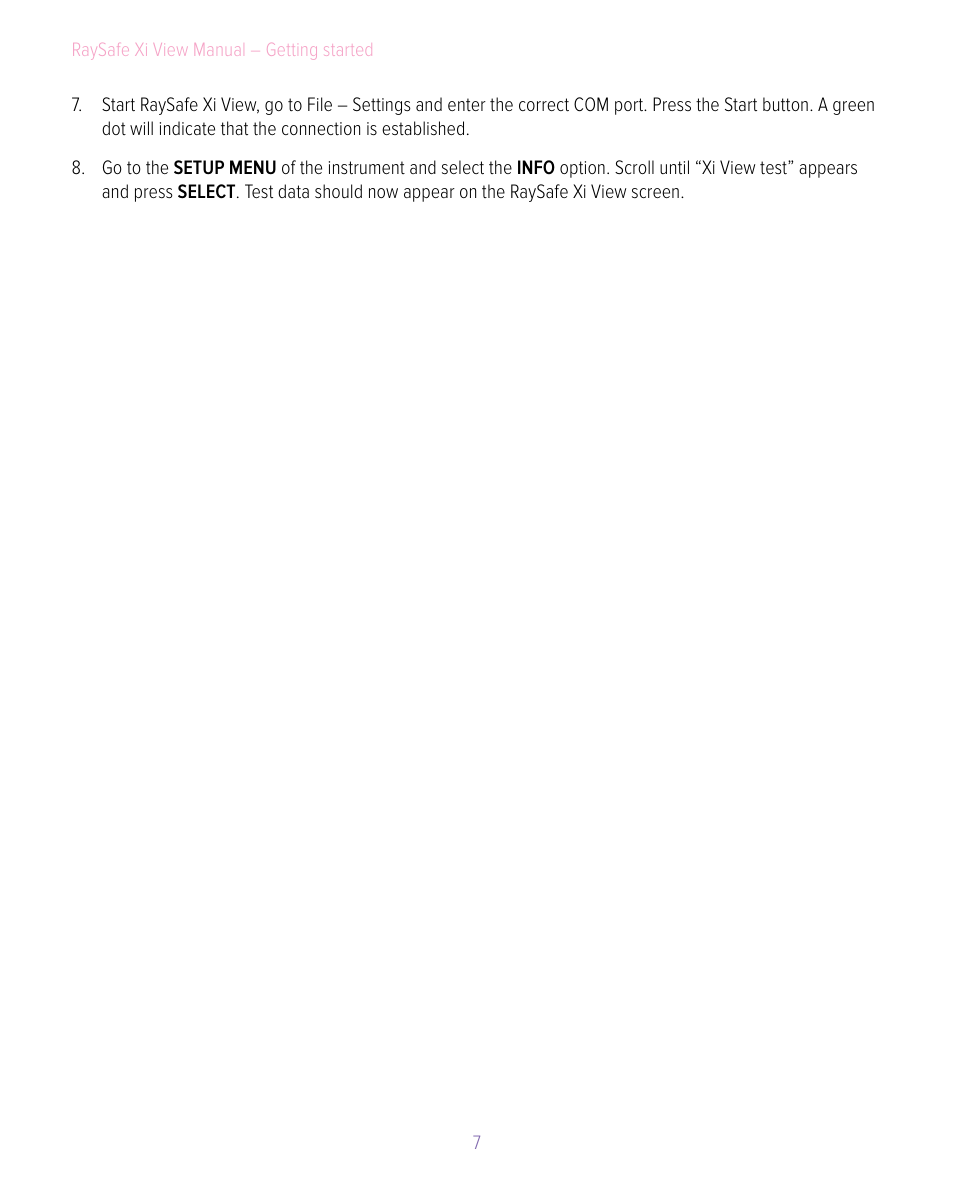 RaySafe Xi View User Manual | Page 7 / 15