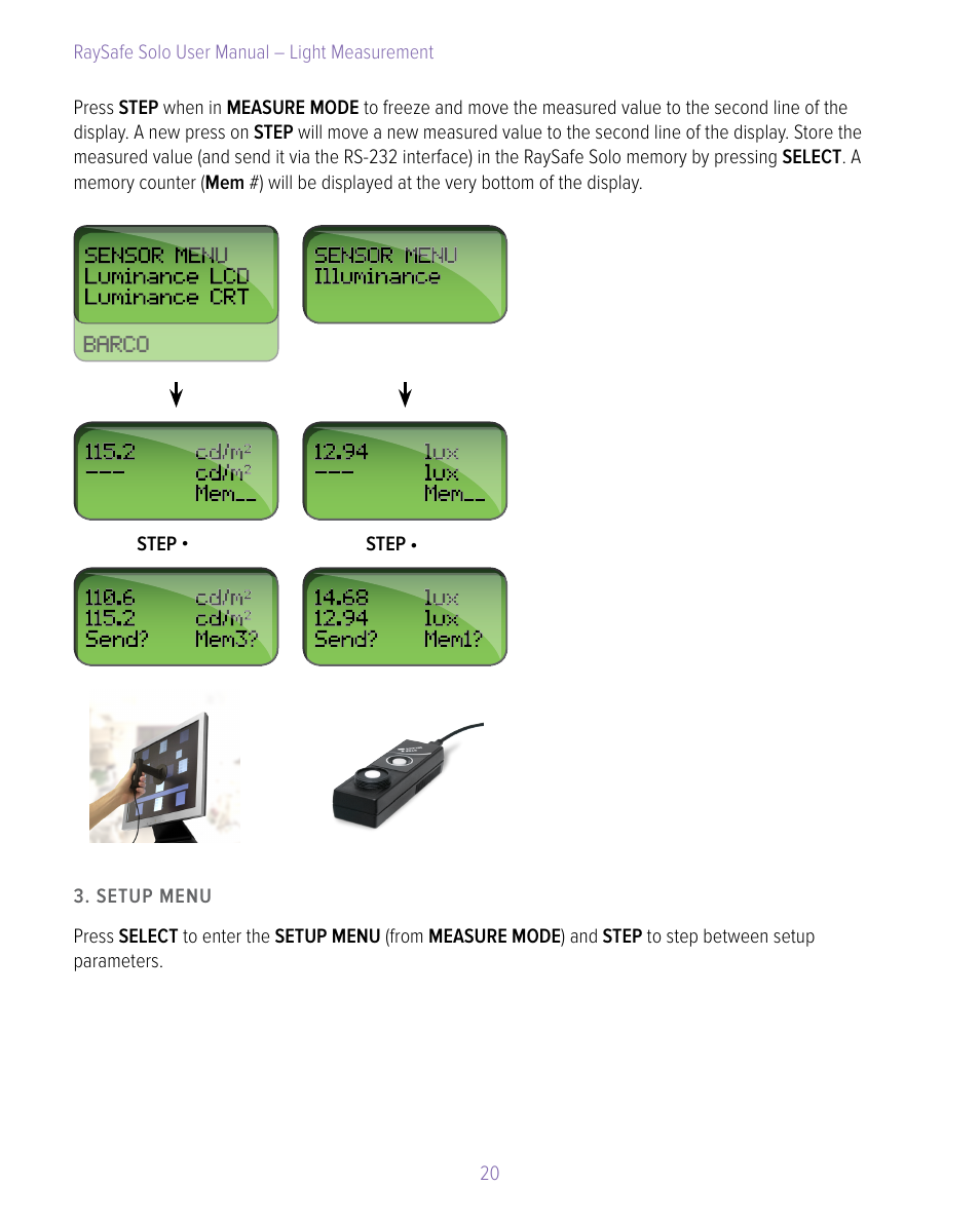 RaySafe Solo User Manual | Page 20 / 44