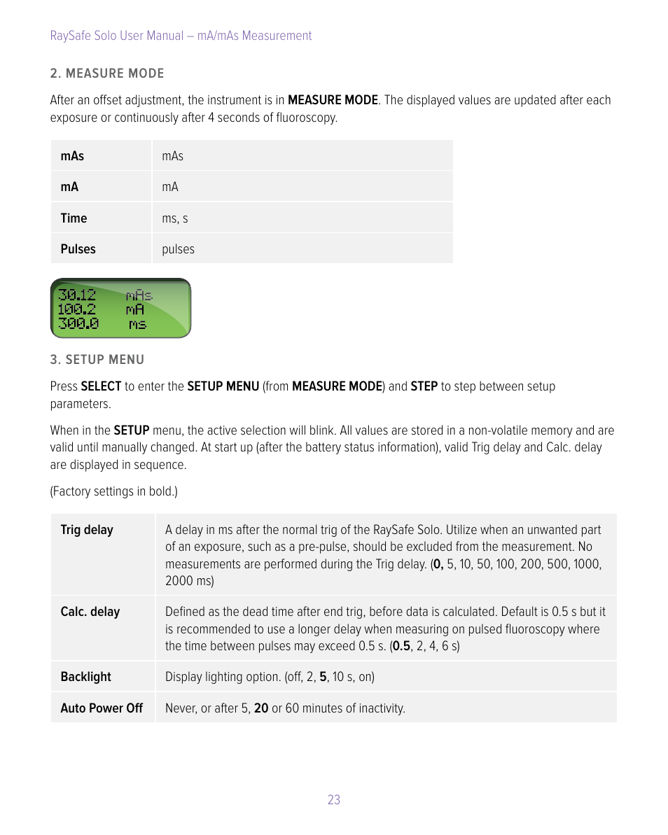 RaySafe Solo User Manual | Page 23 / 44