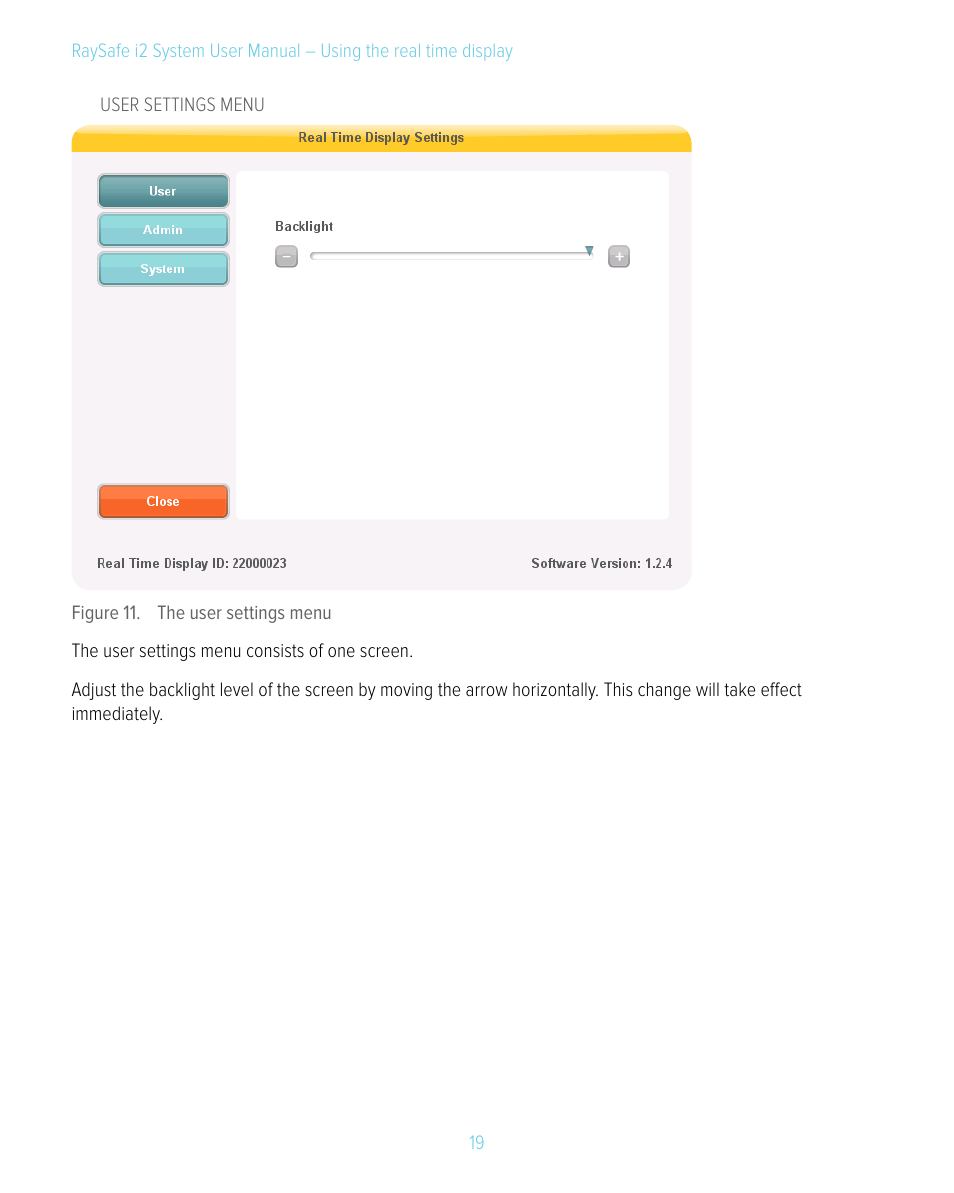RaySafe i2 System User Manual | Page 19 / 49