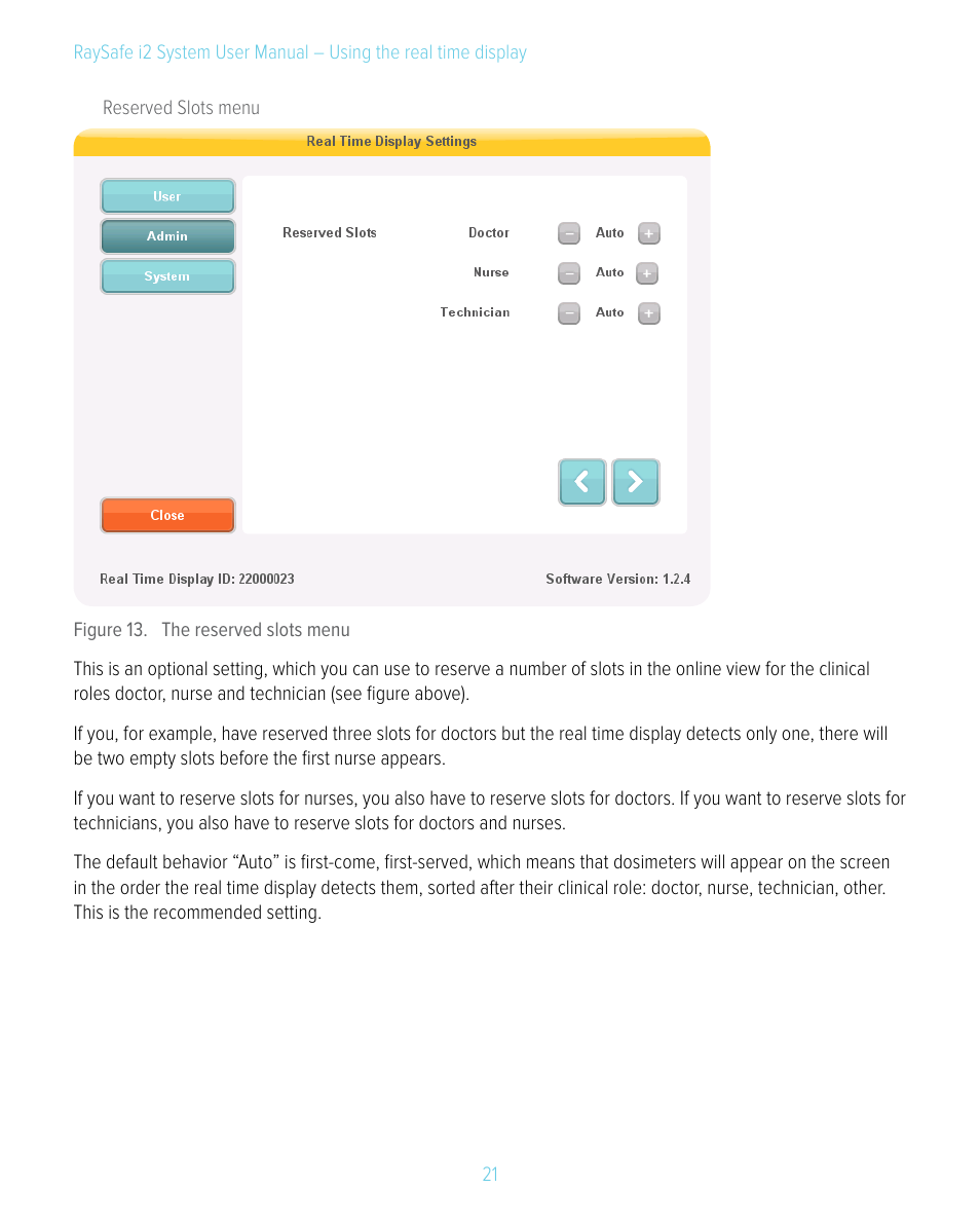RaySafe i2 System User Manual | Page 21 / 49