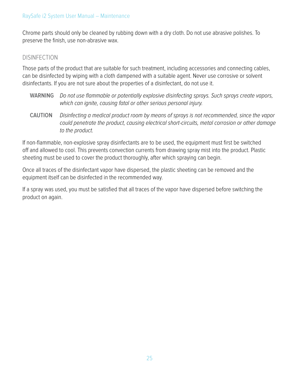 RaySafe i2 System User Manual | Page 25 / 49
