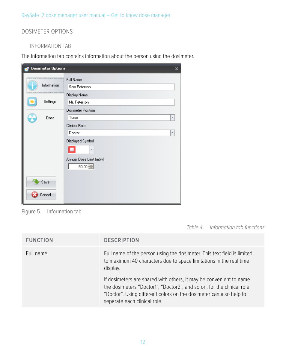 RaySafe i2 Dose Manager User Manual | Page 12 / 59