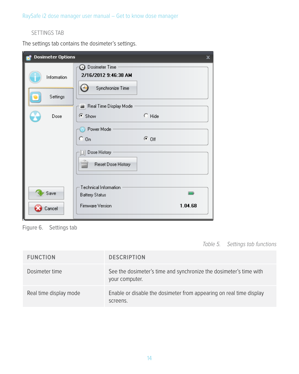 RaySafe i2 Dose Manager User Manual | Page 14 / 59
