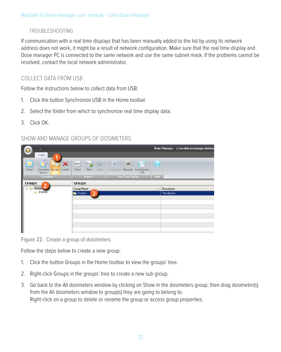 RaySafe i2 Dose Manager User Manual | Page 37 / 59