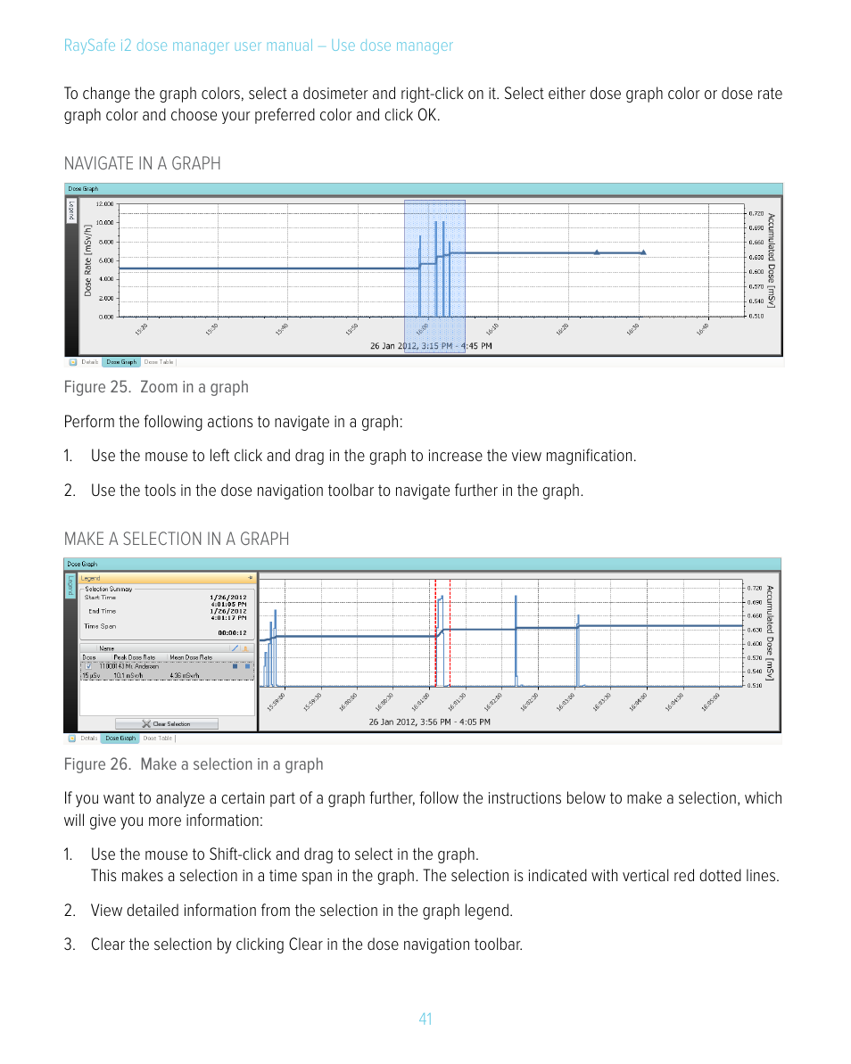 RaySafe i2 Dose Manager User Manual | Page 41 / 59