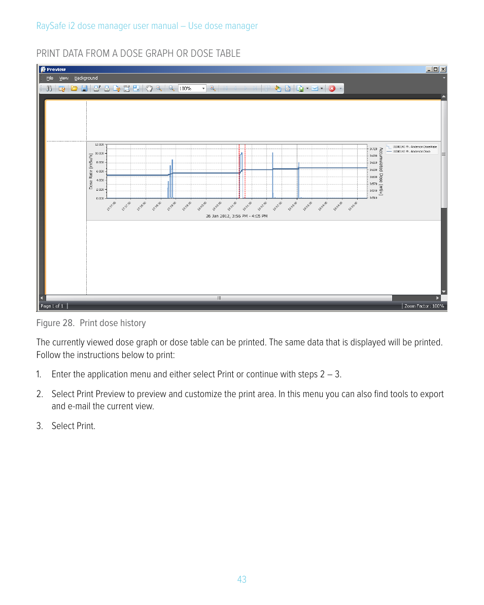RaySafe i2 Dose Manager User Manual | Page 43 / 59