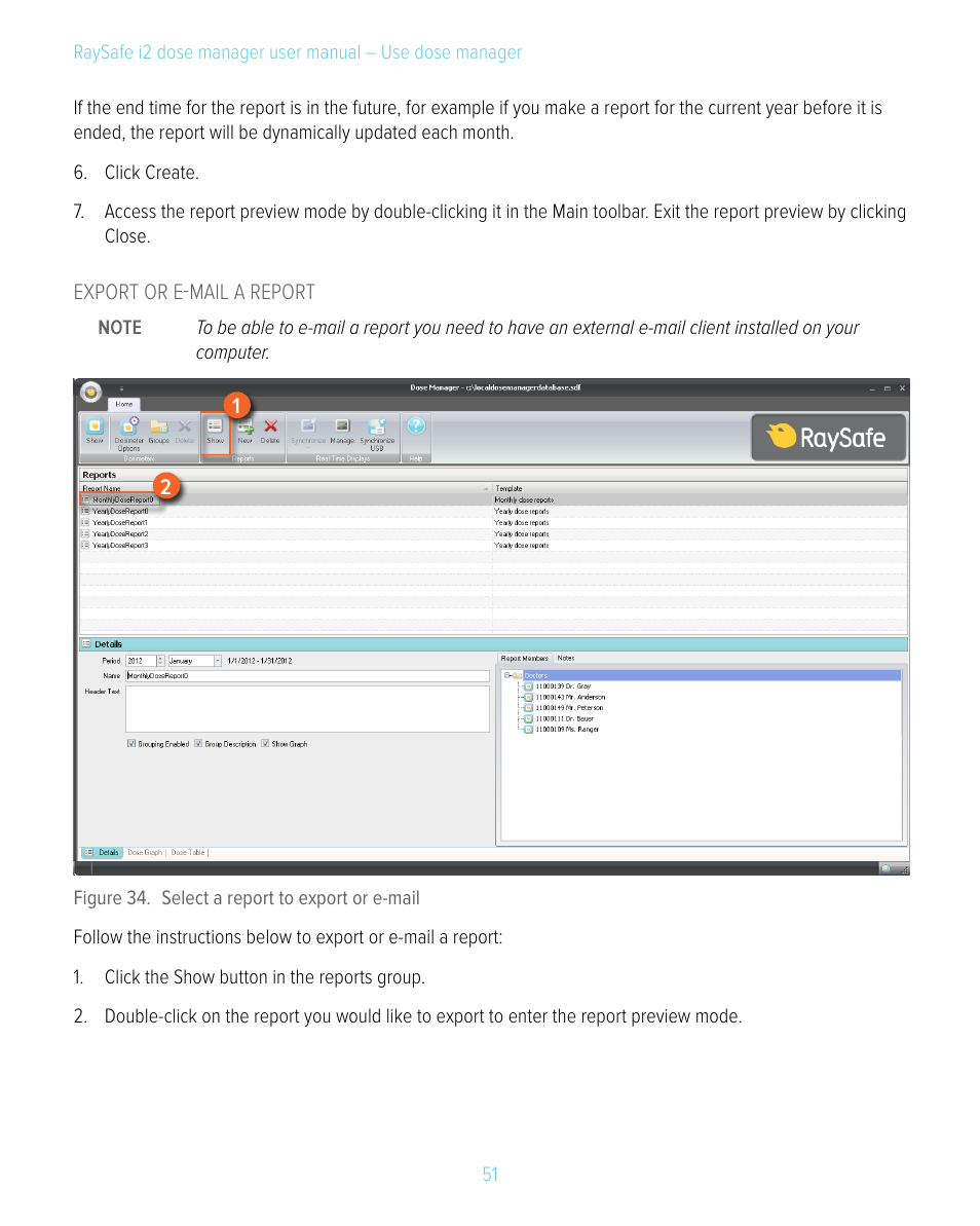 RaySafe i2 Dose Manager User Manual | Page 51 / 59