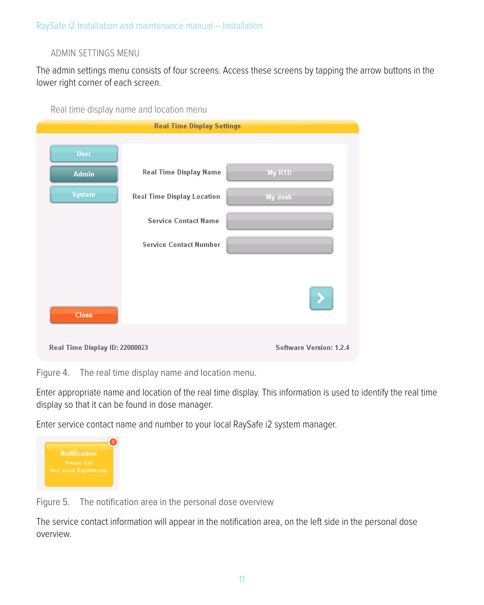 RaySafe i2 Installation Manual User Manual | Page 11 / 33