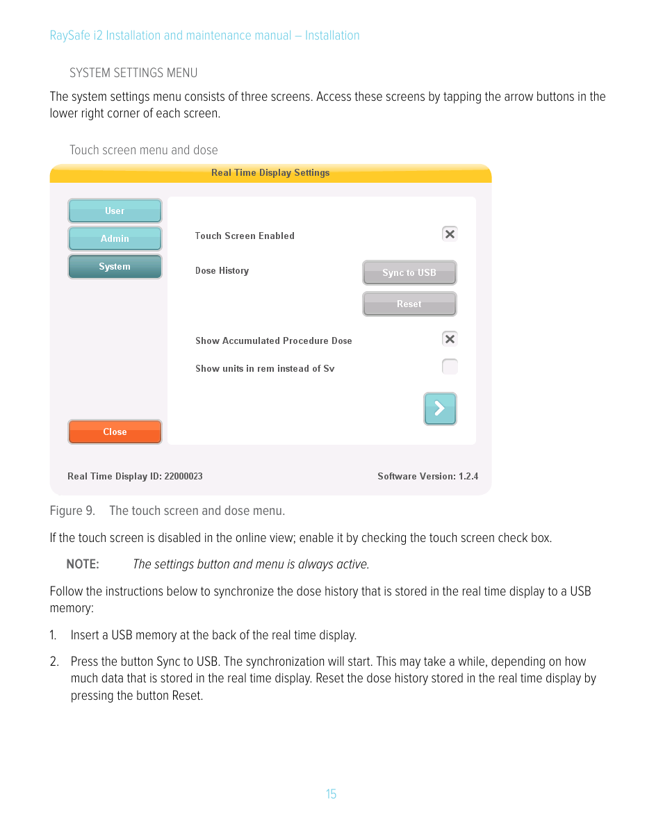 RaySafe i2 Installation Manual User Manual | Page 15 / 33