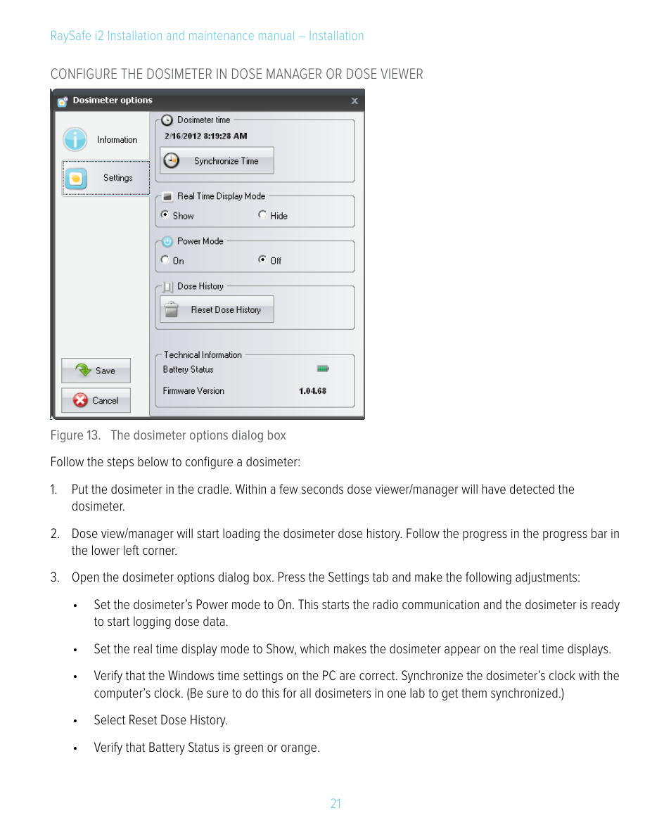 RaySafe i2 Installation Manual User Manual | Page 21 / 33