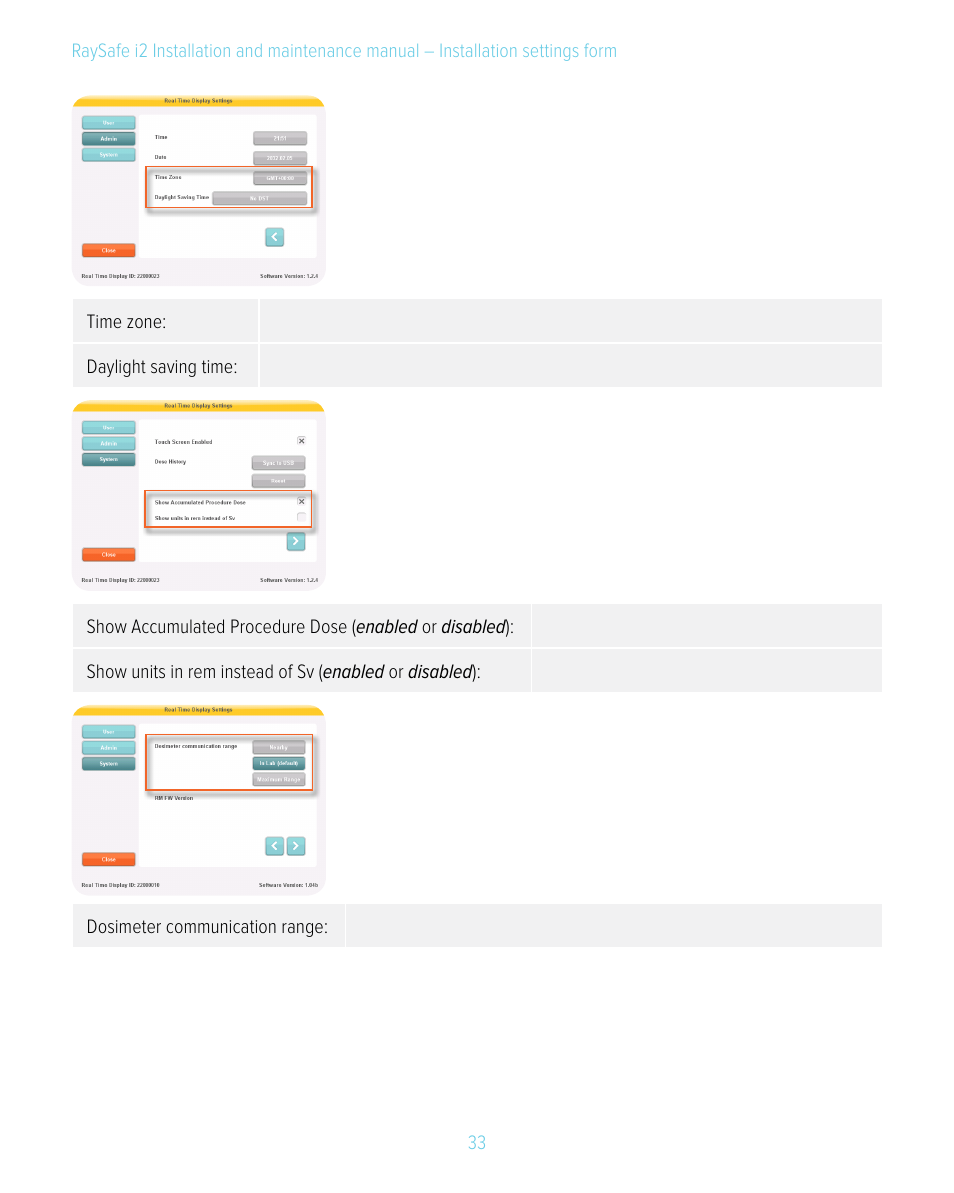 RaySafe i2 Installation Manual User Manual | Page 33 / 33