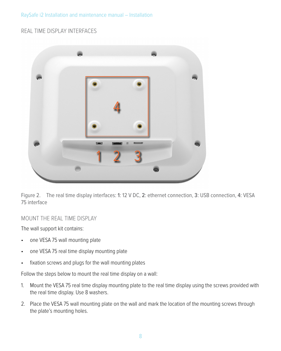 RaySafe i2 Installation Manual User Manual | Page 8 / 33