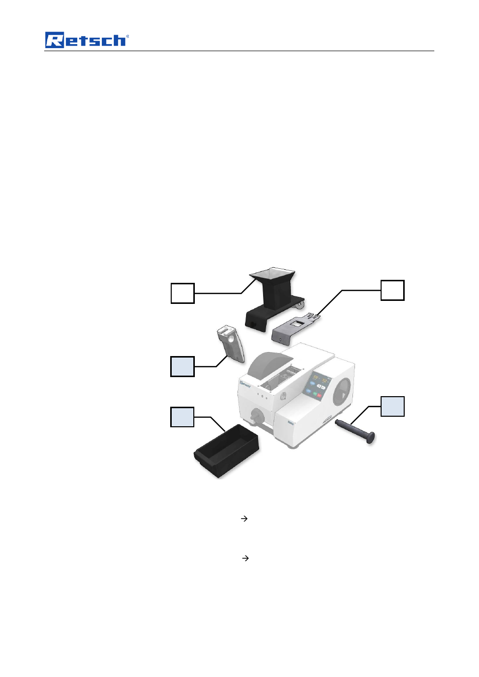 Transport, scope of delivery, installation, Removing transport safeguards | Retsch BB 50 User Manual | Page 17 / 41