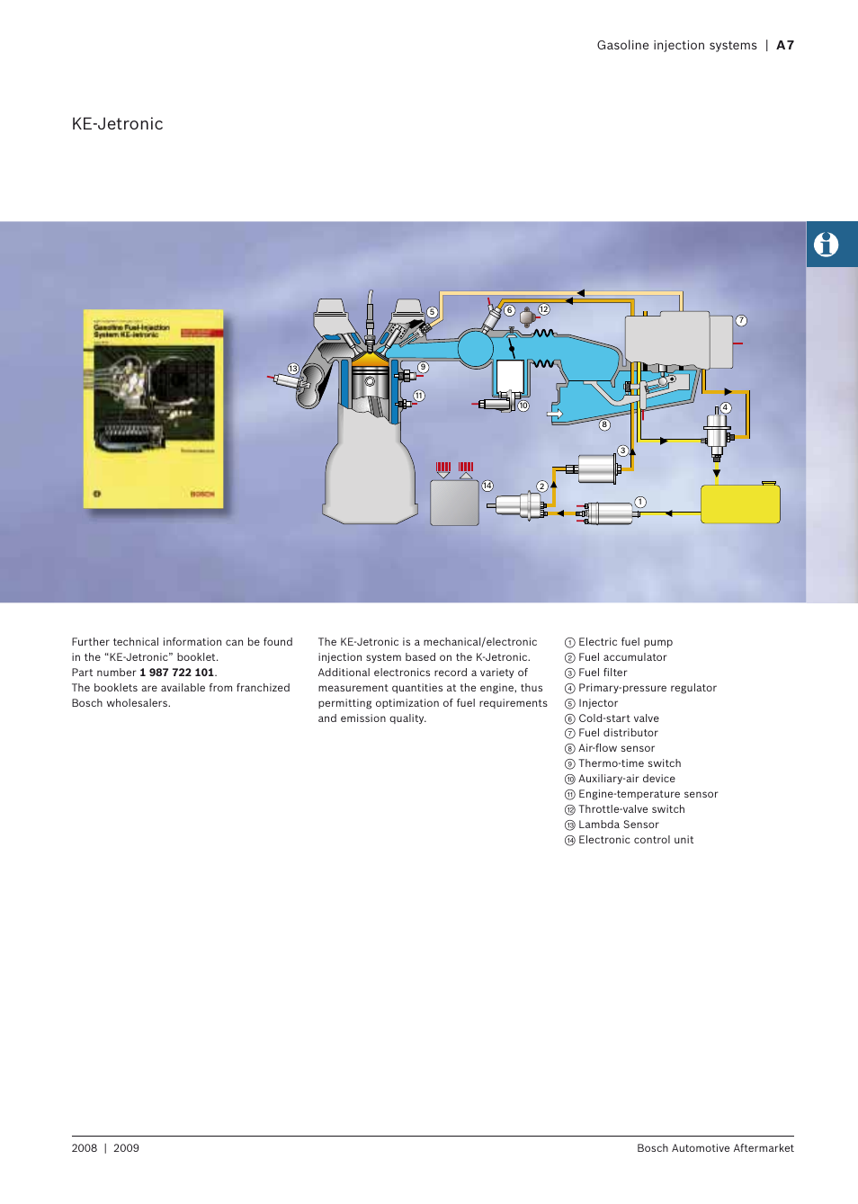 Ke-jetronic, Gasoline injection systems | a 7 | Bosch 2008 User Manual | Page 9 / 75