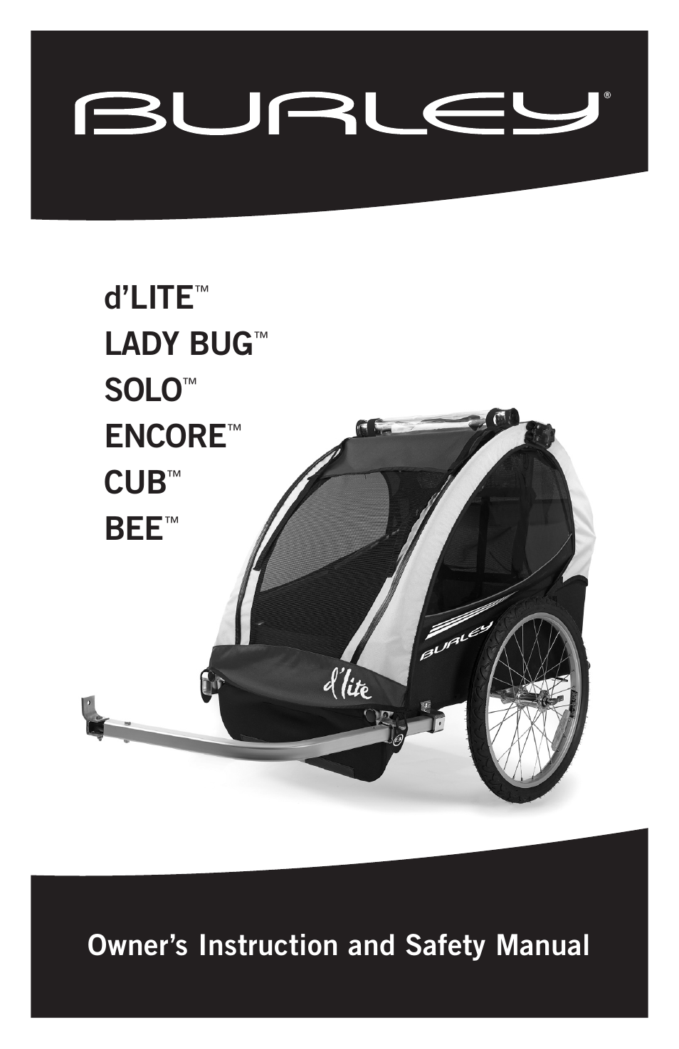 Burley CUB User Manual | 15 pages
