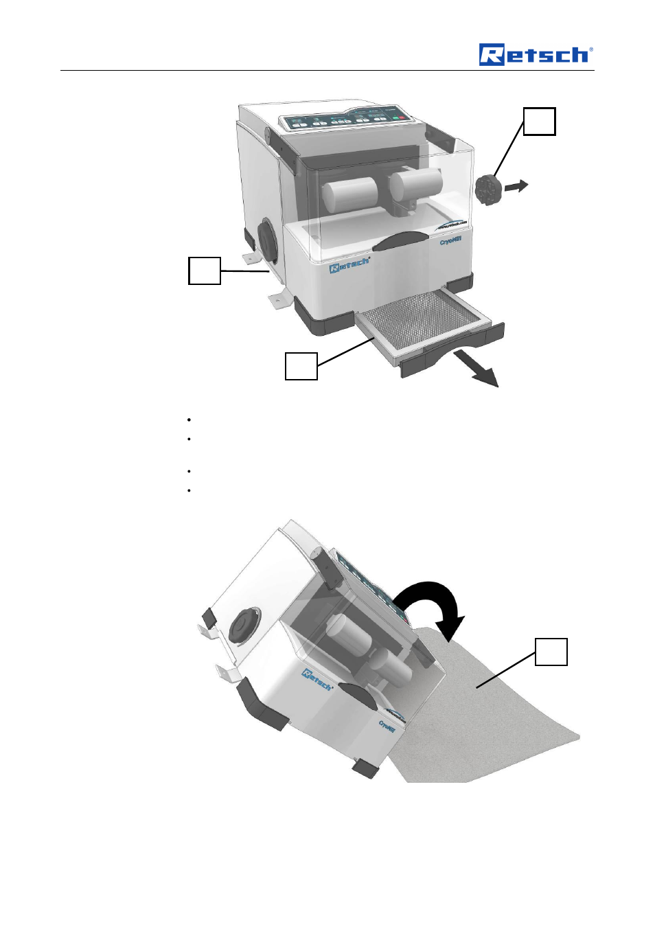 Transport, scope of delivery, installation | Retsch Cryomill User Manual | Page 16 / 68