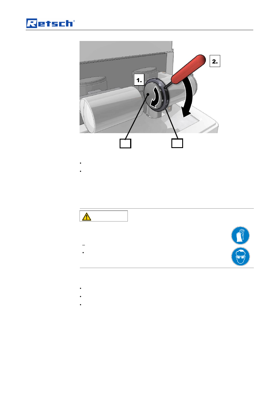 Operating the machine, Caution | Retsch Cryomill User Manual | Page 33 / 68
