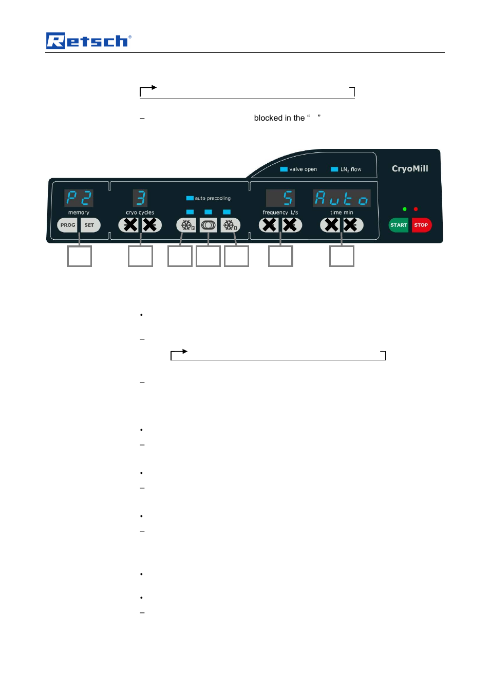 Operating the machine | Retsch Cryomill User Manual | Page 39 / 68