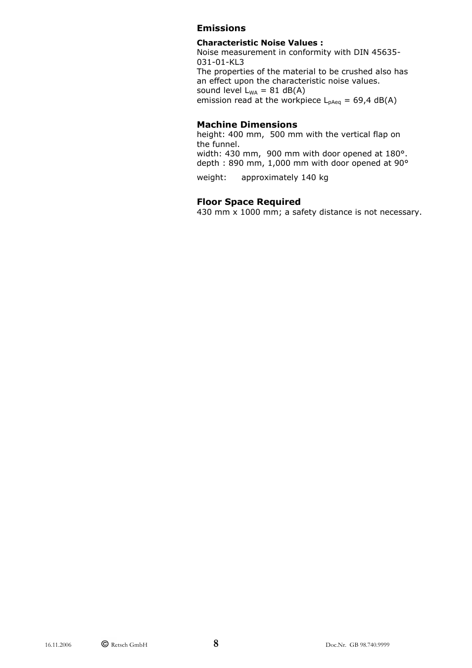 Retsch DM 200 User Manual | Page 8 / 20