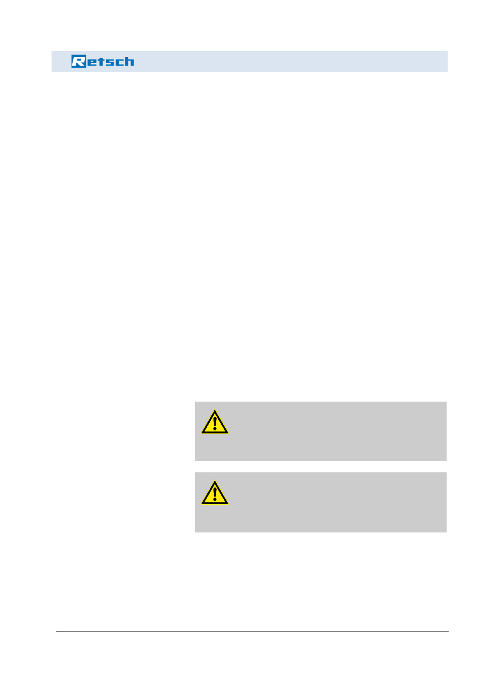 Safety instructions and use, 4 hazard warnings and symbols used | Retsch DM 400 User Manual | Page 11 / 60