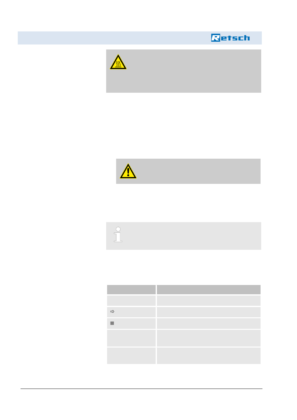 Safety instructions and use | Retsch DM 400 User Manual | Page 14 / 60