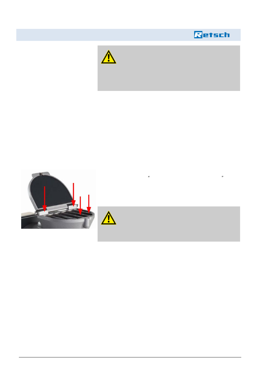 Cleaning, 3 housing, 4 cleaning the hopper | Retsch DM 400 User Manual | Page 40 / 60