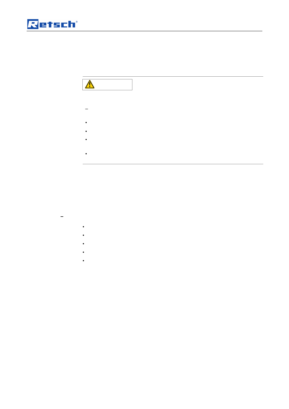 Operating the machine, 10 filling the vessel, Caution | Retsch GM 200 User Manual | Page 25 / 44