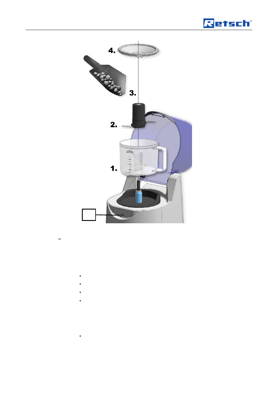 Operating the machine | Retsch GM 200 User Manual | Page 26 / 44