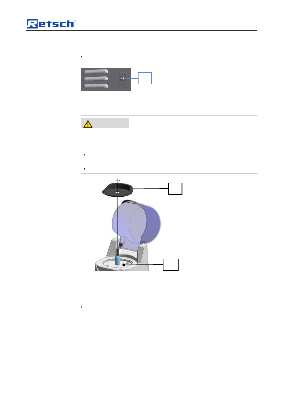 6 cleaning and service, Cleaning and service, Warning | Retsch GM 200 User Manual | Page 31 / 44