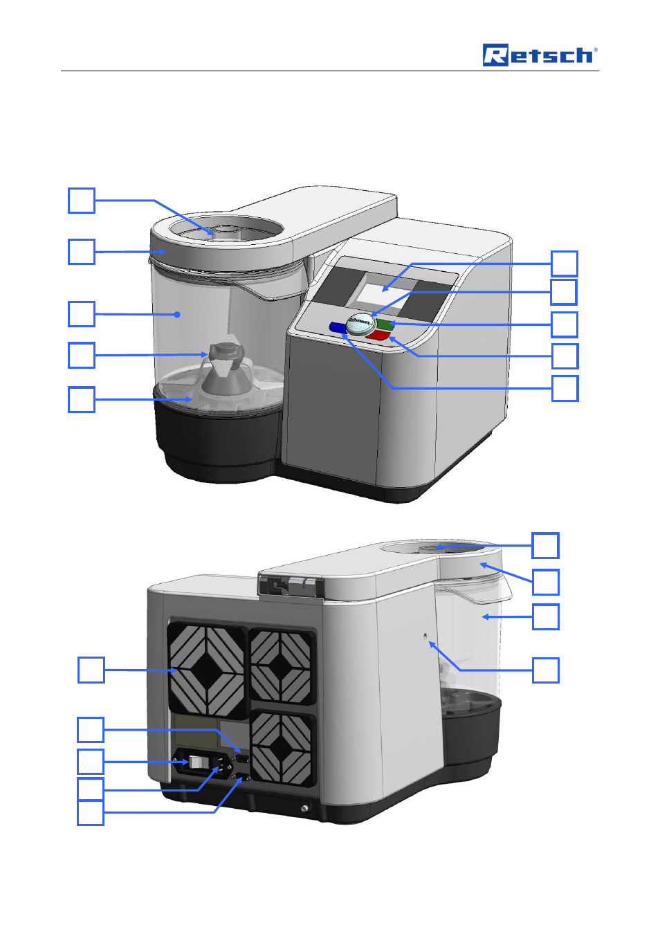 5 operating the machine, L k ne | Retsch GM 300 User Manual | Page 16 / 44